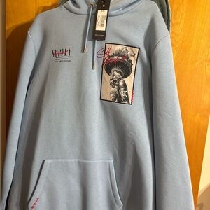 Blue Graphic Hoodie